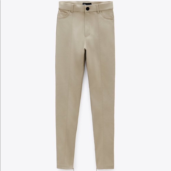 Coated High Waisted Leggings - Picture 6 of 10